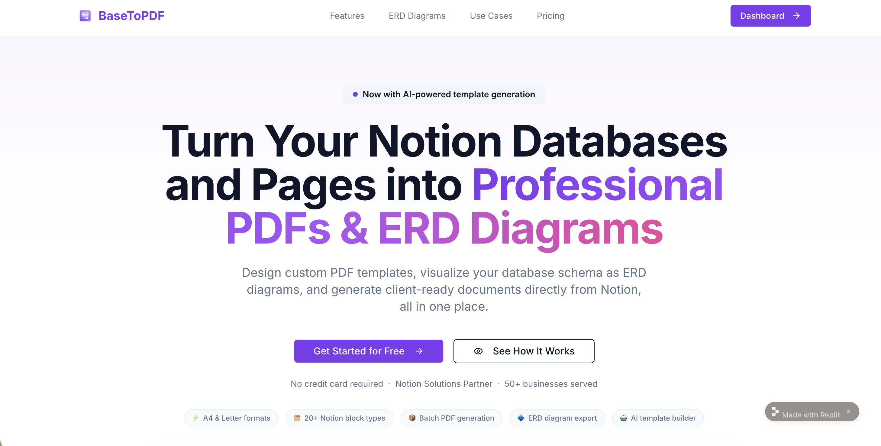 BaseToPDF: Notion databases into polished PDFs and ERDs